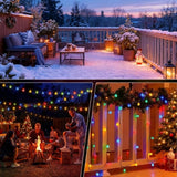 Solar String Lights Outdoor Waterproof IP65 9.3 Feet 20 LED 8 Modes Crystal Globe Fairy Light for Garden Parterre | Lumora