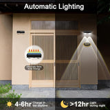 Solar Fence Lights Outdoor 12 Pack, Warm White & Cool White & 6 Colored+RGB Color Changing, High Brightness LED | Lumora