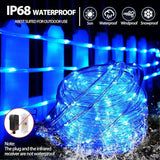 132ft LED Rope Lights Outdoor String Lights Plug in, 400 LED Warm White & Color Changing Waterproof Christmas | Lumora