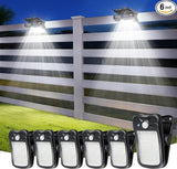 Clip on Solar Lights for Fence, 3 Modes Solar Motion Lights Outdoor Waterproof, 60LEDs 500LM Portable Security | Lumora