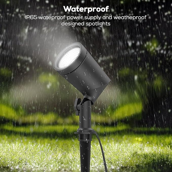 ZYAN APP Control Die-Cast Aluminum RGB Landscape Spotlights with Remote Control, Color Changing Music Sync Timer | Lumora