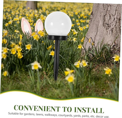 Solar Lawn Light Bulbs Pack of 6 Waterproof Outdoor Garden Lights Solar Lamp for Courtyard Simple Install Landscape Lighting Tools