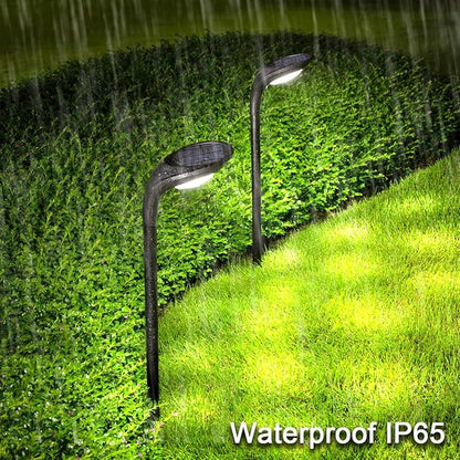 Solar Outdoor Pathway Lights, 4 Pack, Waterproof IP65, Stylish Snake Head Shape Design, Warm/Cool Light Dual Modes Switchable, Efficient Landscape Lighting for Garden, Walkway, Patio