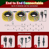 100FT 300 LED Color Changing Christmas Lights, Warm White & Multicolor Christmas Tree Lights with Remote | Lumora