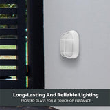 Designers Fountain Outdoor Wall Light, 5 Inch Oval Bulkhead Lighting Fixture with Cage Guard, Porch or Patio | Lumora