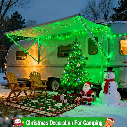 JMEXSUSS 400 LED Green Christmas Lights Outdoor, 132ft Green String Lights Plug in with Remote, Indoor Christmas String Light for Porch Tree House Yard Decorations