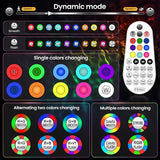 20W RGBW Color Changing Outdoor Spotlight with Remote Control 1880LM IP66 Waterproof LED Spot Lights for Christmas | Lumora