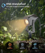 Outdoor Landscape Lighting, 8 Pack Outdoor Spotlights, LED Landscape Lights for House Yard Garden Lawn Tree Fence | Lumora