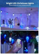 C9 LED Christmas Lights Outdoor, 81 Feet 100 LED String Lights with Timer & 8 Light Mode, Waterproof Connectable | Lumora
