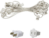 C7/E12 Light Stringer, E12 Sockets, 12” Socket Spacing, Outdoor String Light Patio Stringer Christmas Lights | Lumora