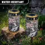 Solar Garden Lights Outdoor Waterproof Decorative Solar Lights American Flag Wolf Outdoor Solar Lights for Garden | Lumora