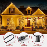 Brightown 50 Feet C9 Bulb String Lights Outdoor Warm White Clear Christmas Lights Black Wire for Outdoor Patio Room | Lumora