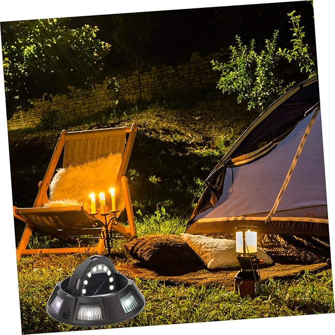 NUOBESTY 4Pcs Solar Ground Lights Outdoor Patio Pathway Landscape Lighting with Rotatable Side Glow Design Easy | Lumora