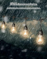 GANA Outdoor String Lights, Patio Lights 48FT CRI 96+, 2200K 12V Safety Voltage, 15 E26 Hanging Sockets, LED | Lumora