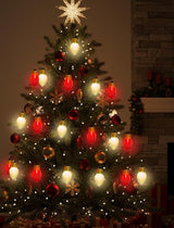 Jumbo Christmas Lights Outdoor - 16ft Multicolor LED Red & White Large Bulb with Diamond Pattern, Connectable & | Lumora