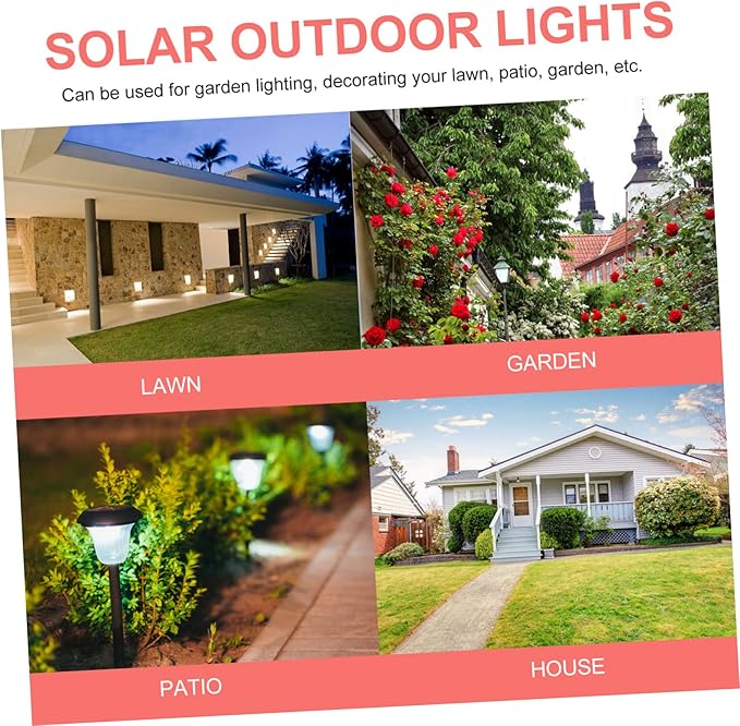 Solar Pathway Lights Outdoor LED Garden Stake Light for Lawn Patio Deck Weather Resistant Solar Powered Landscape Decoration