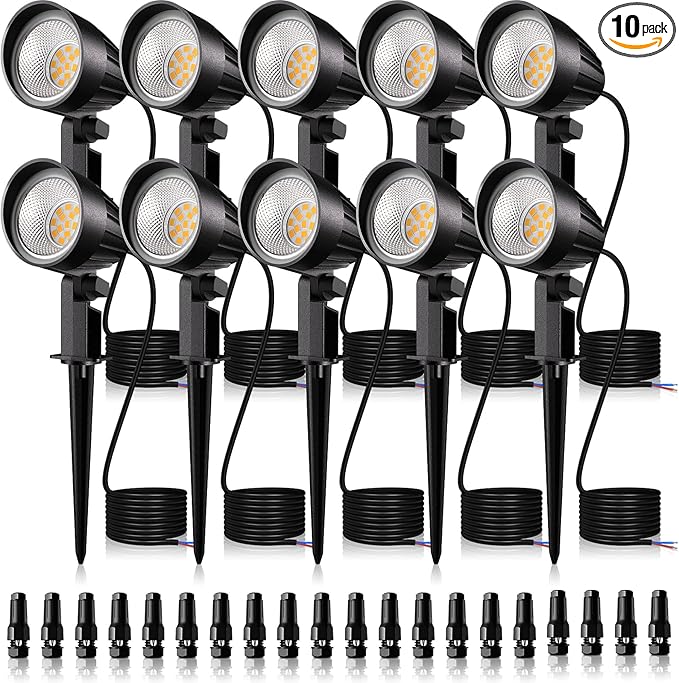 MEIKEE 15W 1500LM Low Voltage Landscape Lighting 12-24V Warm White LED Landscape Lights IP66 Waterproof Outdoor | Lumora