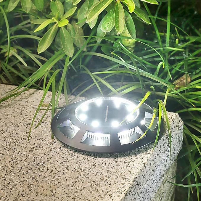 Solar Ground Lights Outdoor Waterproof 2 Pack Solar Lights Outdoor Pathway Garden Decorative Light Landscape | Lumora