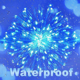 Lomotech Solar String Lights Outdoor - 2 Pack Total 66ft 200LED Solar Fairy Lights Waterproof 8 Modes Twinkle | Lumora