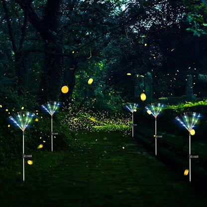 FRCOLOR Solar Dandelion Lamp 150 LEDs Warm Light Solar Garden Path Light for Outdoor Landscape Lighting Patio Lawn Decoration