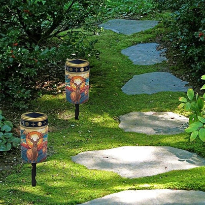 Cemetery Solar Lights for Grave Deer Cemetery Decorations for Grave Waterproof Dusk to Dawn Sensor Solar Grave Lamp for Cemetery Bereavement Gifts 2 Pack