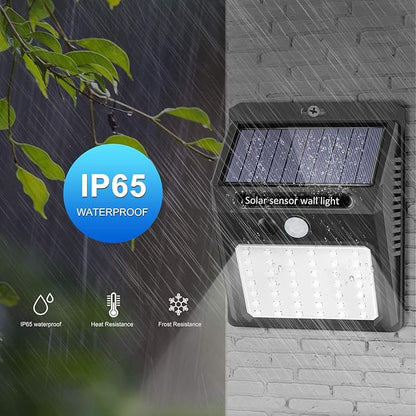 Solar Lights Outdoor [6Pack/3Modes], Solar Security Lights Solar Motion Sensor Lights Waterproof Outdoor Lights for Garden Fence Patio Garage