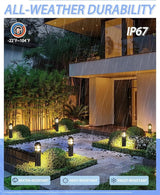 6 Pack LED Low Voltage Landscape Lights, 200LM 12V IP67 Waterproof Holiday Pathway Lighting for Patio, Sidewalk | Lumora