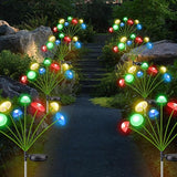 4PK 32LED Solar Garden Lights Outdoor, Mushroom Solar Lights Outdoor, IP65 Waterproof Firefly Light Outside Decor | Lumora