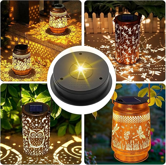 ZNYCYE Solar Light Replacement Top Parts 6 Pack(Top Size 3.31 inch,Bottom Size 2.83 inch)，7 Lumens Lantern Lids | Lumora