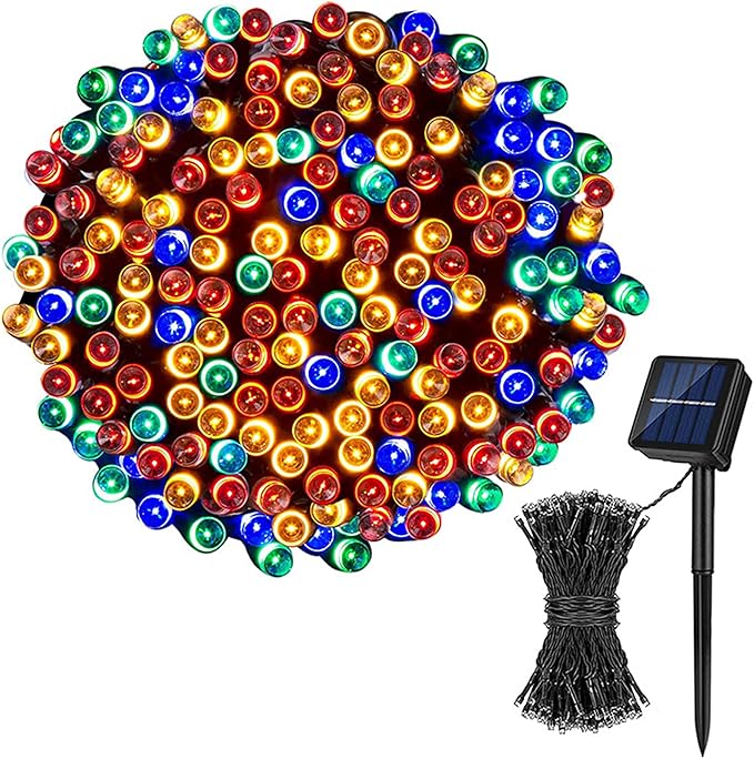 Solar String Lights Outdoor Lights LED Waterproof Star String Lights 8 Functions Holiday Decoration Lights Garden Lantern Outdoor Courtyard