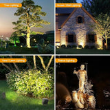 Led Landscape Outdoor Spot Light with Anti-Glare Cap - Heavy Duty Waterproof IP65 120V 270⁰ Adjustable Mount, 3000K | Lumora