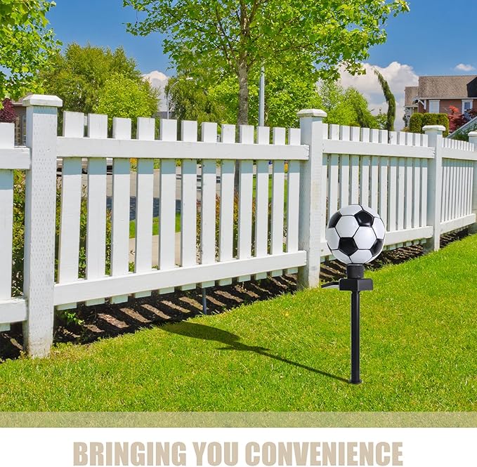 Solar Lawn Soccer Stake Light LED Solar Garden Path Lights Decorative Outdoor Yard Lighting for Patio Lawn Landscape