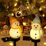 Solar Christmas Pathway Light，Set of 4 Solar Snowman Lights Waterproof Outdoor Christmas Decorations for Xmas | Lumora