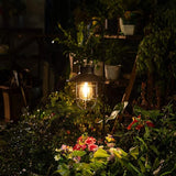 EpicGadget Outdoor Solar Lantern Garden Hanging Light with Shepherd Hook, Retro Metal Solar Lamp with Warm White | Lumora