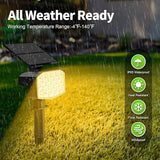 Solar Spot Lights Outdoor, [27 LED/2 Pack] Adjustable Solar Lights Outdoor Waterproof IP65, Solar Powered Landscape | Lumora