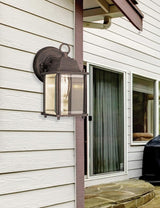 Trans Globe Imports 40455 RT Traditional One Light Wall Lantern from Patrician Collection in Bronze/Dark Finish, | Lumora