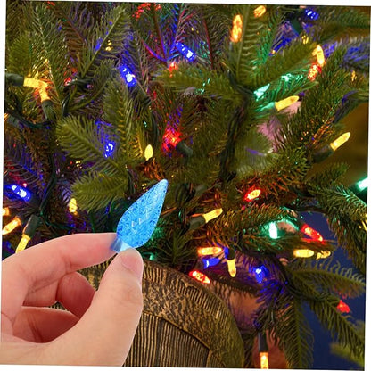 Homoyoyo 100pcs Blue Nut Pendant Night Light Bulbs Covers Novelty Bulb Covers for Outdoor Light Easy Installation