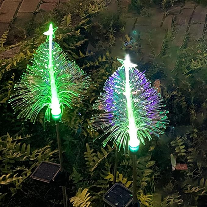 Solar Garden Lights - Waterproof Color Changing | LED Lights with Garden Stake | For Paths Parties Balconies Terraces Halloween Patios Porches Driveway Lawn Party