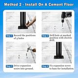 10Ft Tall Street Light Pole - Outdoor Metal Split Heavy Duty Street Lamp Post for Outside Large Solar Street Lights | Lumora