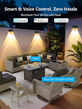 Brizled Smart Outdoor Fence Lights, 12 Lamps Tunable White + RGB Deck Lights APP Controlled Compatible with Alexa & | Lumora