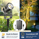 All-in-One Outdoor Low Voltage Landscape Lighting Kit, 8 Pack 3000K Landscape Spot Lights with 60W Transformer 65FT | Lumora
