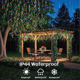 66ft Icicle Lights for Outside, Red White and Green Christmas Lights Outdoor Indoor, 640 LED Twinkle String Light | Lumora