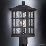 Urban Ambiance Luxury Craftsman Outdoor Post Light, Medium Size: 16.5" H x 9.5" W, with Tudor Style Elements | Lumora