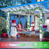 JMEXSUSS 200 LED Red White and Green Christmas Lights Outdoor, 66ft String Lights Indoor Clear Wire, Christmas Tree | Lumora