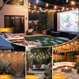 LAMPHOME 26 Feet LED Outdoor String Lights with 12+1 Shatterproof G40 Edison Bulbs, Connectable and Weatherproof | Lumora