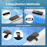 Solar Fence Lights Outdoor, 50 LM Solar Deck Lights 9 Fixed Colors & Color Changing Waterproof IP65 Step Light for | Lumora