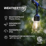 Brightech Ambience Pro 27 Ft Solar Powered Outdoor String Lights - Commercial Grade Waterproof Patio Lights with | Lumora