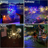 YOTOZU 4 PCS Solar Firework Light, Outdoor Solar Garden Decorative Lights 120 LED Powered 40 Copper Wires String | Lumora