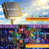 Lomotech Solar String Lights Outdoor - 2 Pack Total 66ft 200LED Solar Fairy Lights Waterproof 8 Modes Twinkle | Lumora