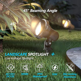 Landscape Lights Outdoor 12v: 10W MR16 Low Voltage LED Landscape Lights 12-24V 3000K Warm White - Front Door | Lumora